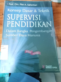 Image of Konsep Dasar & Teknik Supervisi Pendidikan